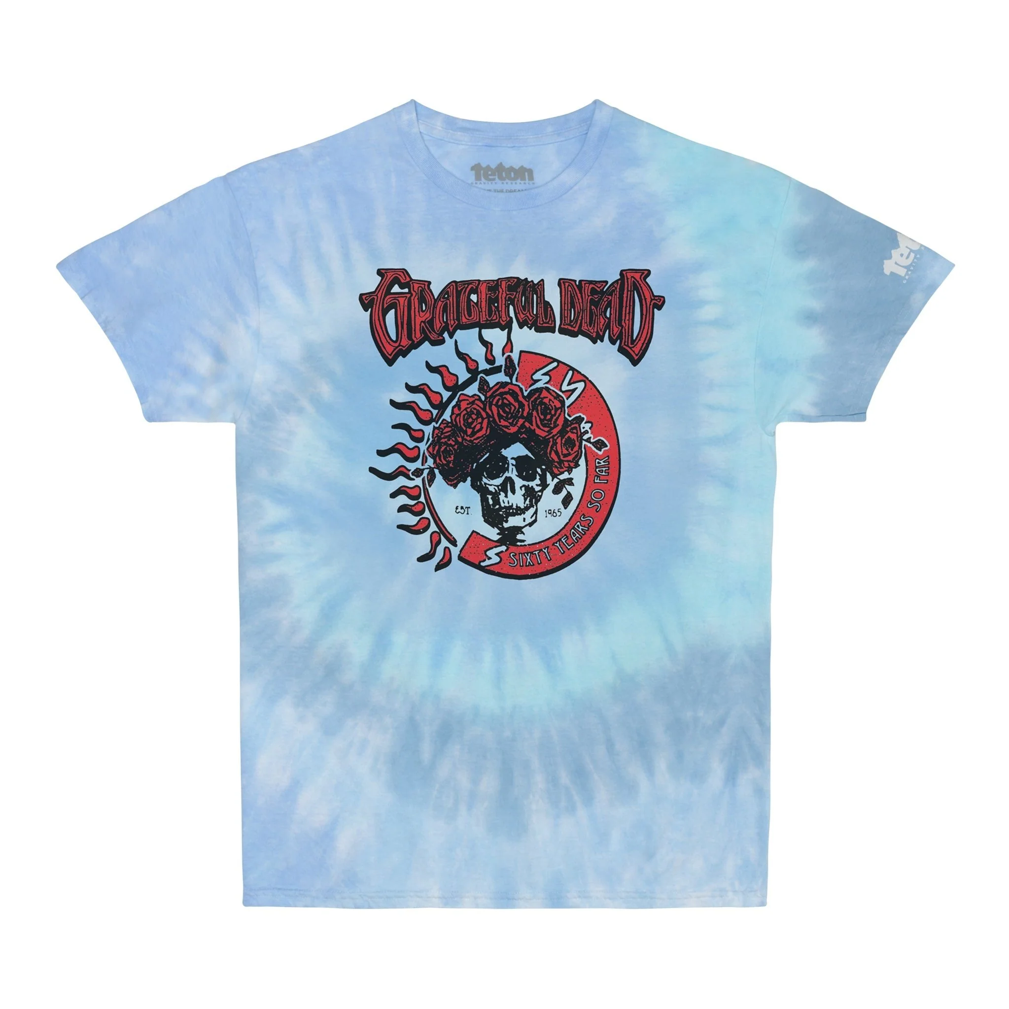 Grateful Dead 60th  x TGR Dead of the Dawn Tie-Dye Tee - Lagoon
