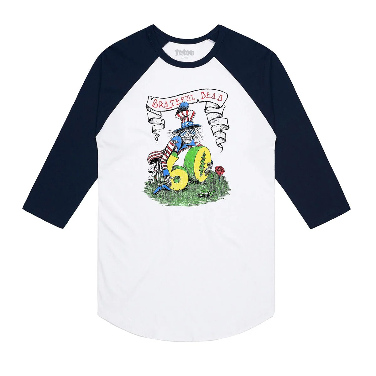 Grateful Dead 60th x TGR Dead Uncle Sam Baseball Tee - Image 3