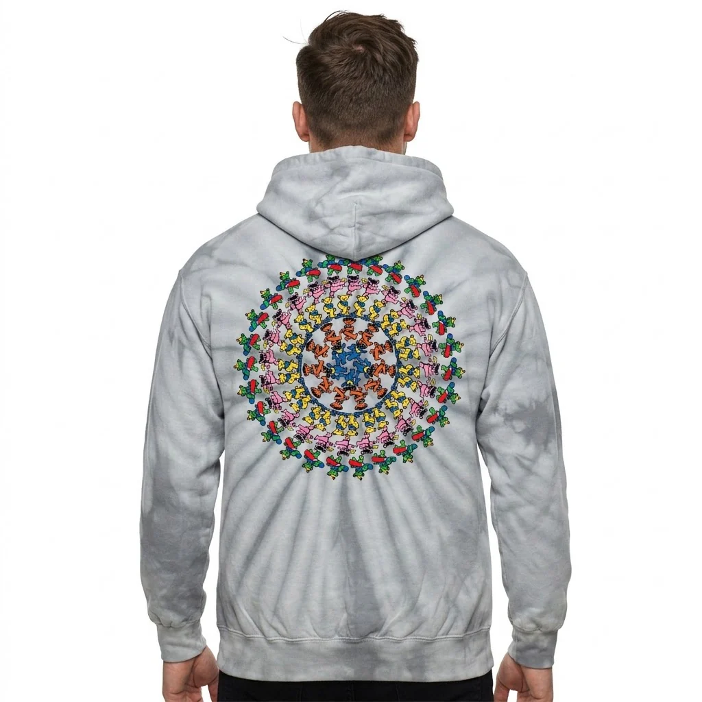 Grateful Dead x TGR Spiral Bears Tie-Dye Hoodie - Image 12