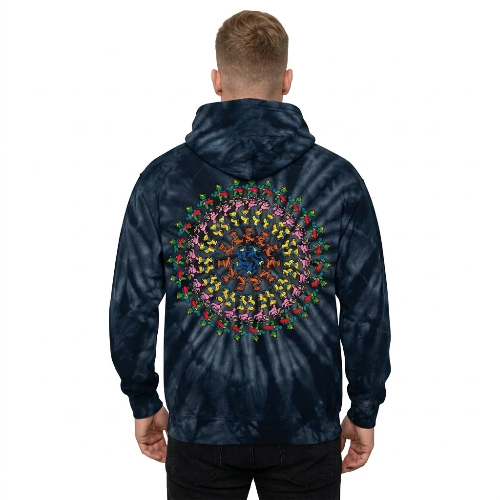 Grateful Dead x TGR Spiral Bears Tie-Dye Hoodie - Image 6