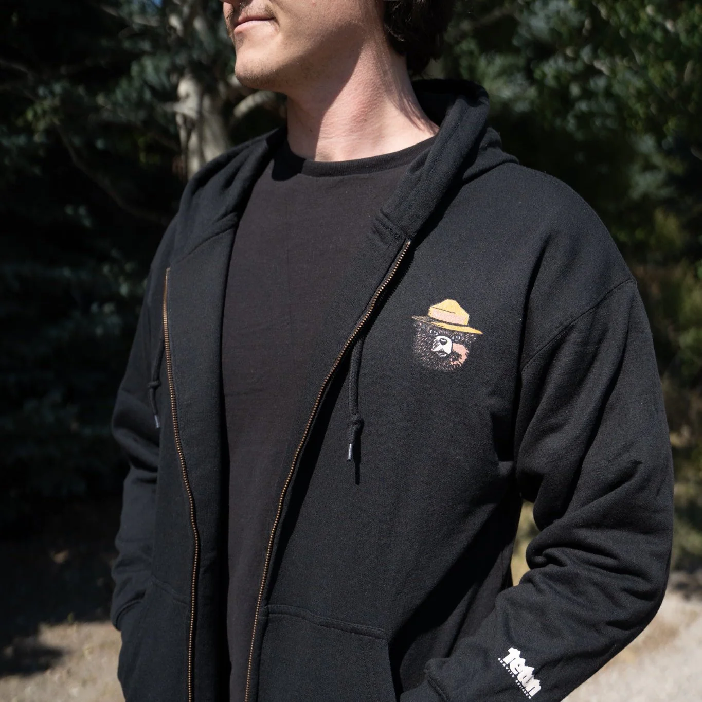 Smokey Bear x TGR Full Zip Hoodie - Image 3